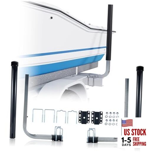 Grade Boat Trailer Guide Adjustable Design Heavy Duty Galvanized Steel
