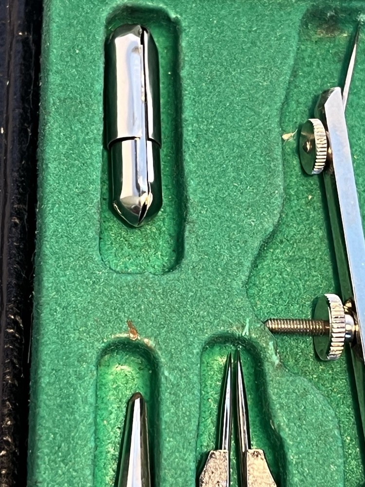 Vintage German Engineering Drafting Tools Set with Case #510 Made in Germany