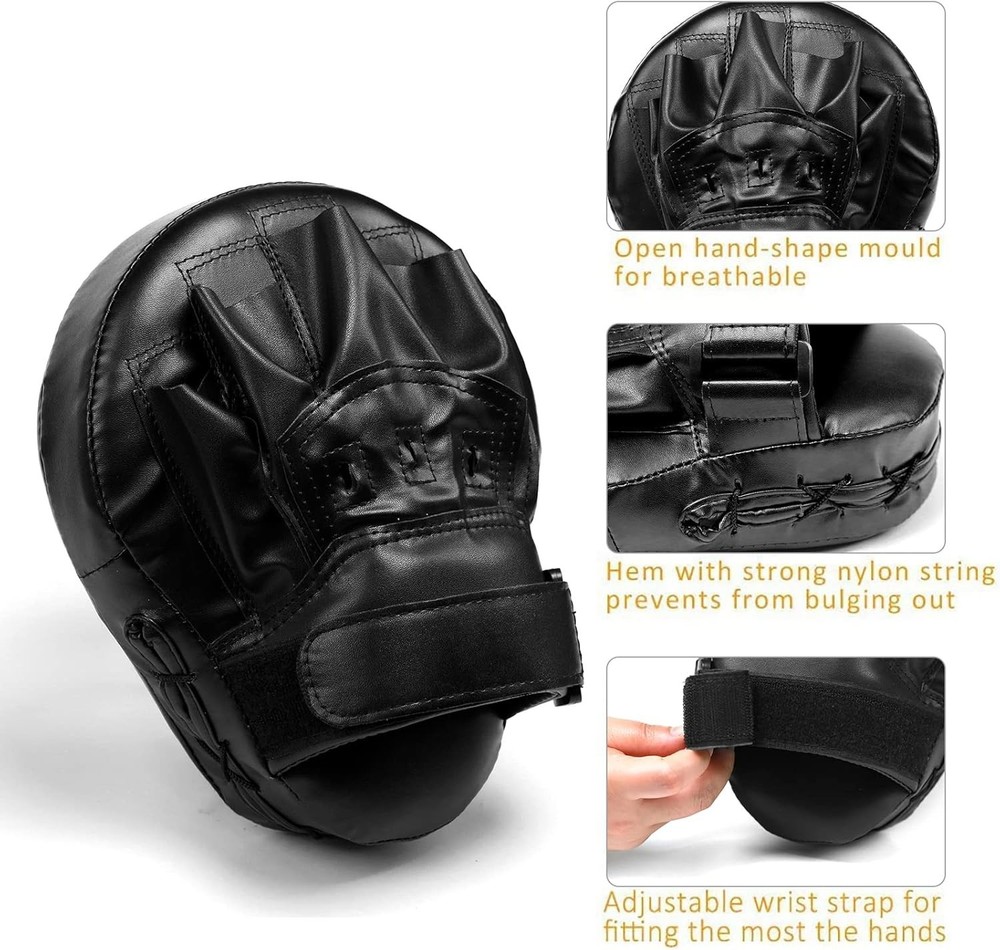 Professional Boxing Curved Mitts for Developing Punching and Defensive Skills