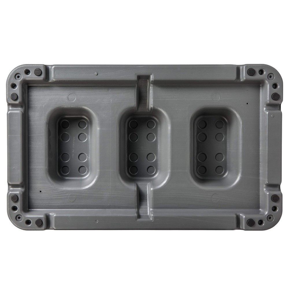 The Step Made in USA 4 Inch Stackable Aerobic Exercise Platform Grey with