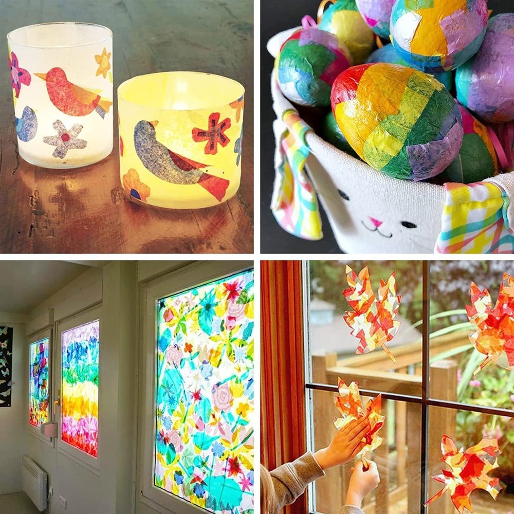 Simetufy 360 Sheets 36 Multicolor Tissue Paper for Gift 360 pcs, multicolor