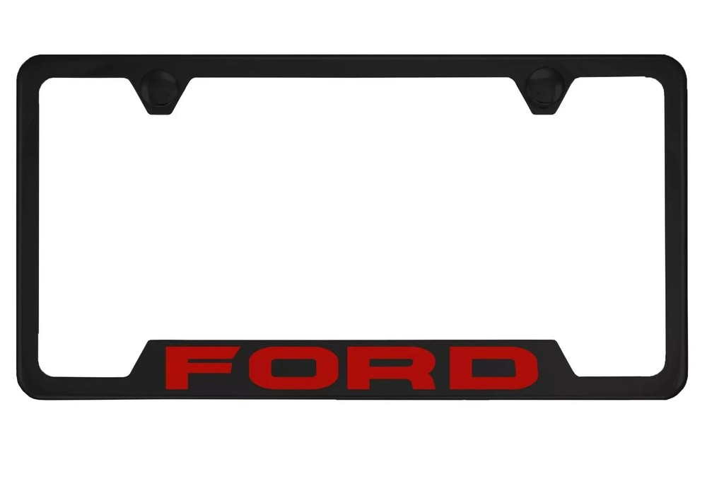 Black License Plate Frame for Ford