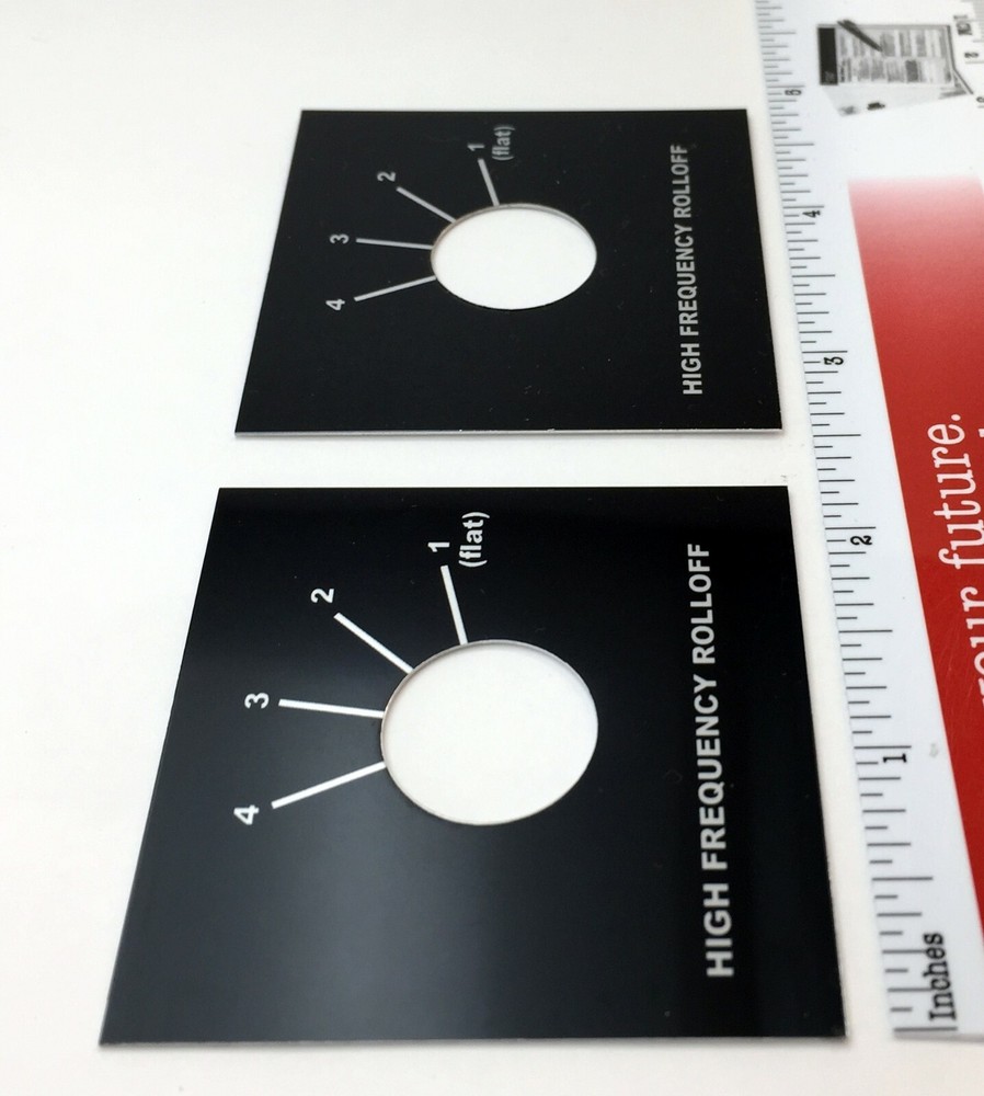 EV Electro-Voice ElectroVoice Speaker L-Pad Label High Frequency Selector