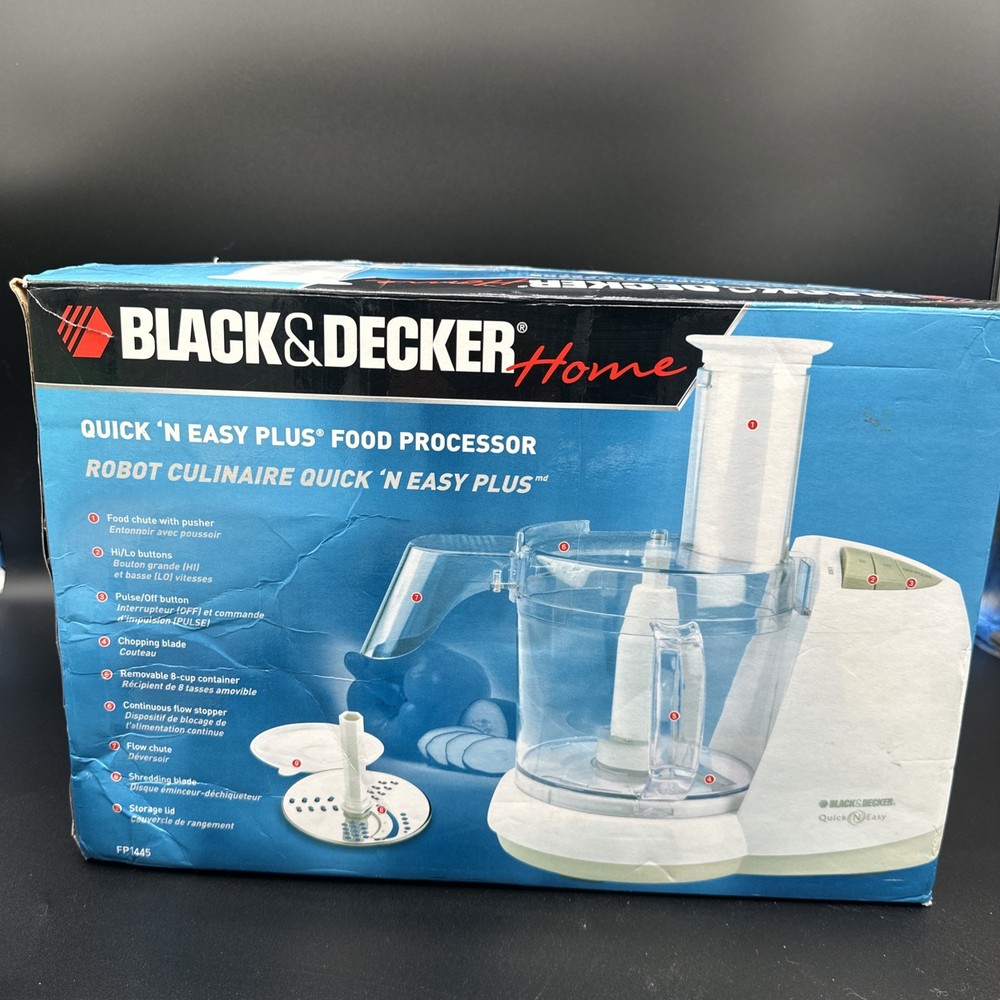 BLACK & DECKER Quick N Easy Plus Food Processor FP1450 OPEN BOX NEW