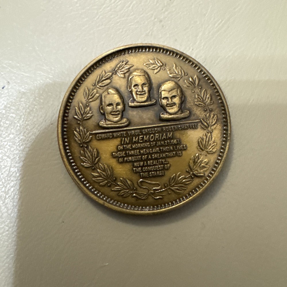 Apollo 1 bronze coin