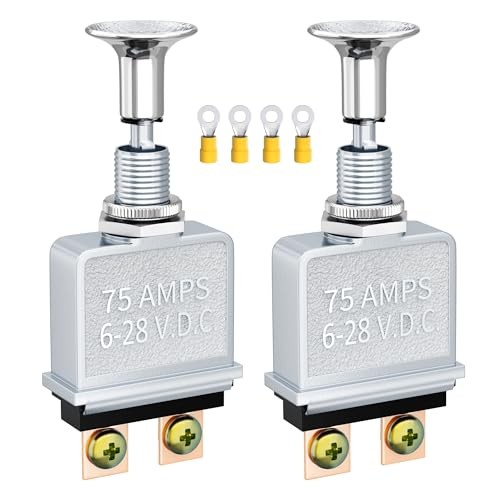 Push Pull Switch Heavy Duty 75 Amp Pull Switch 6-28V DC 2 Position Spst