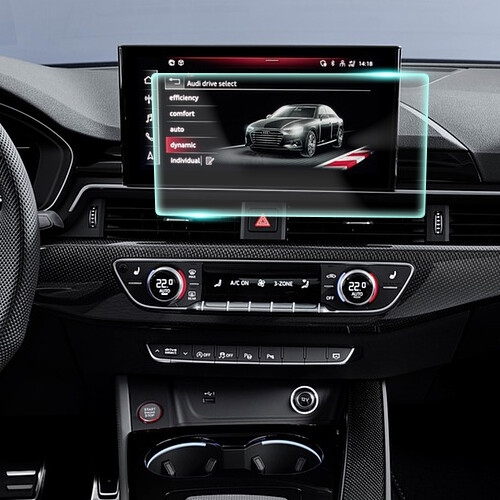 Crystal Clear Screen Protector for 2020 Audi Q3 Vehicle Navigation