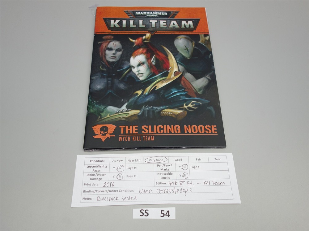 Warhammer 40K: Kill Team Slicing Noose Wych Kill Team Book & Accessories (oop)