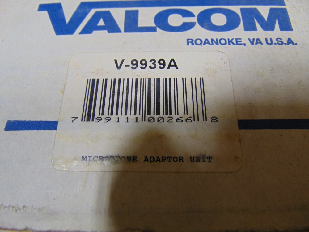 Valcom PA Paging Microphone Adapter V-9939A