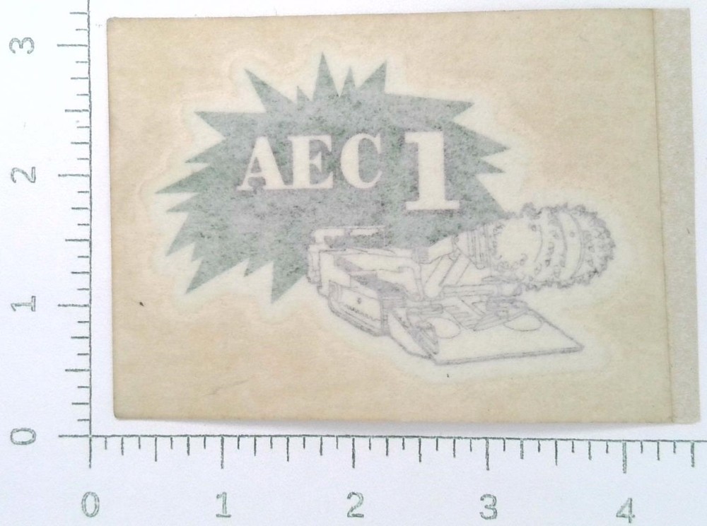 Vintage AEC 1 Mining Machine Equipment Advertising Sticker Decal