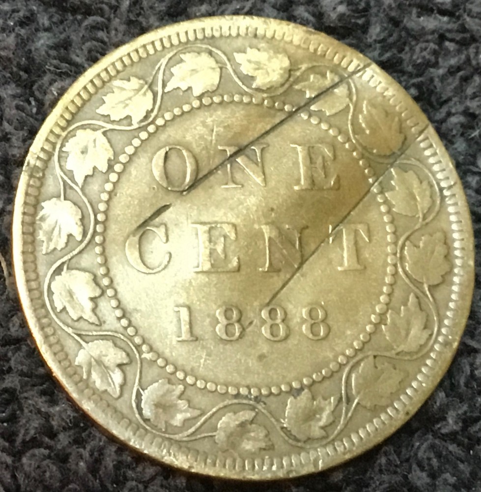 1888 Canada 1 Cent Victoria KM #7