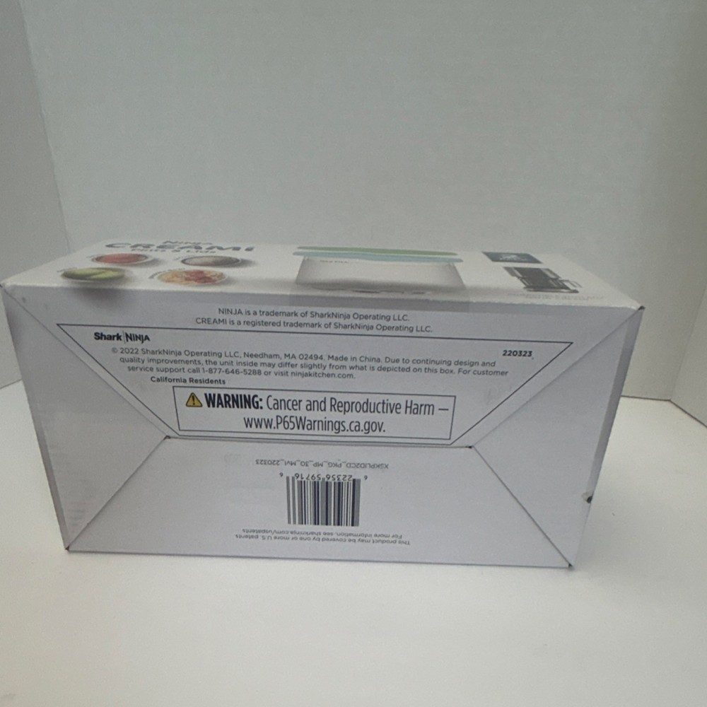 Ninja CREAMi Replacement Pints & Lids 2 Pack Plastic 1 Pint Clear Lime Aqua