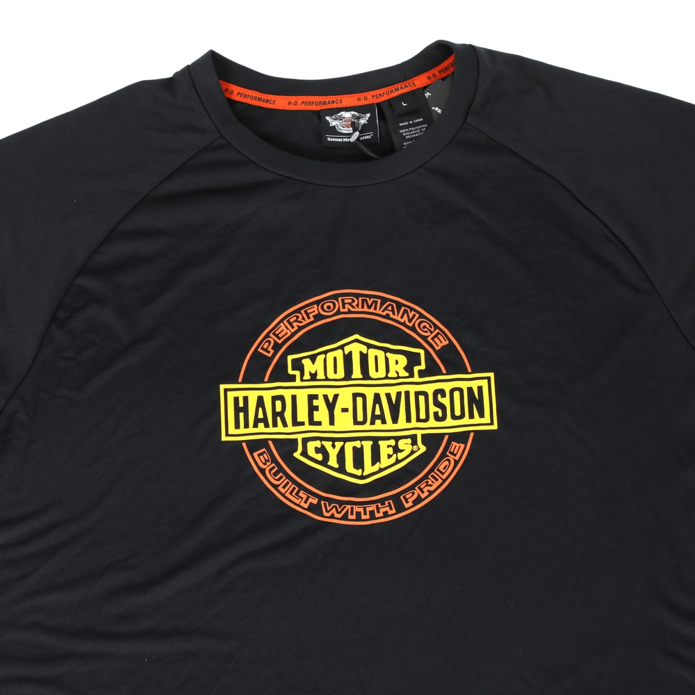 Harley Davidson Black Built With Pride T-Shirt Large