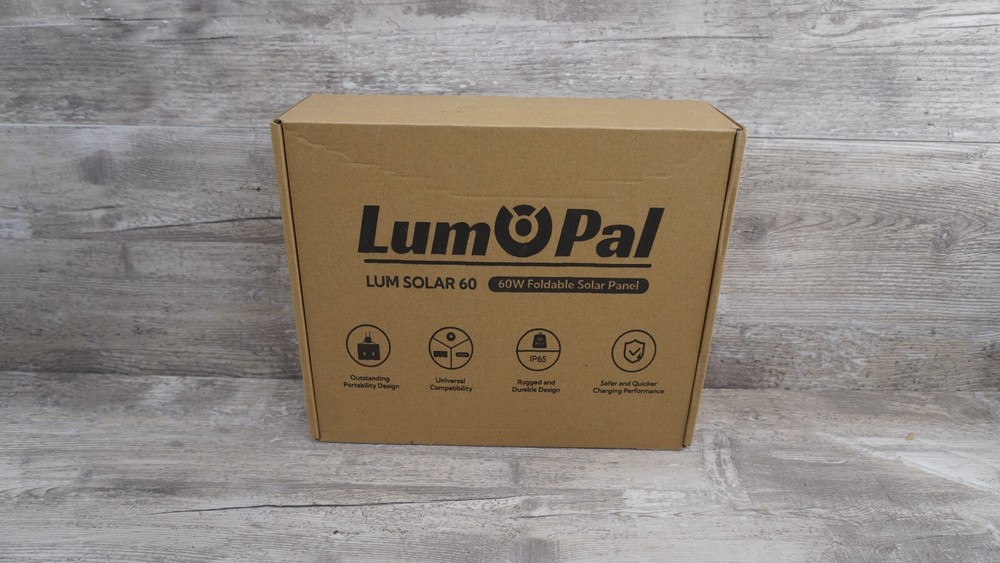 Foldable Solar Panel, LUMOPAL 60W Portable Panels Folding 60W/GREY