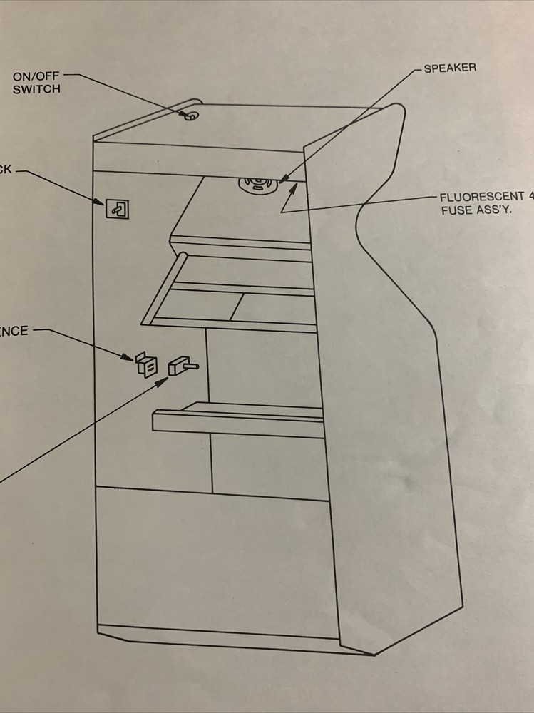 original Stern Berzerk Set arcade video game manual