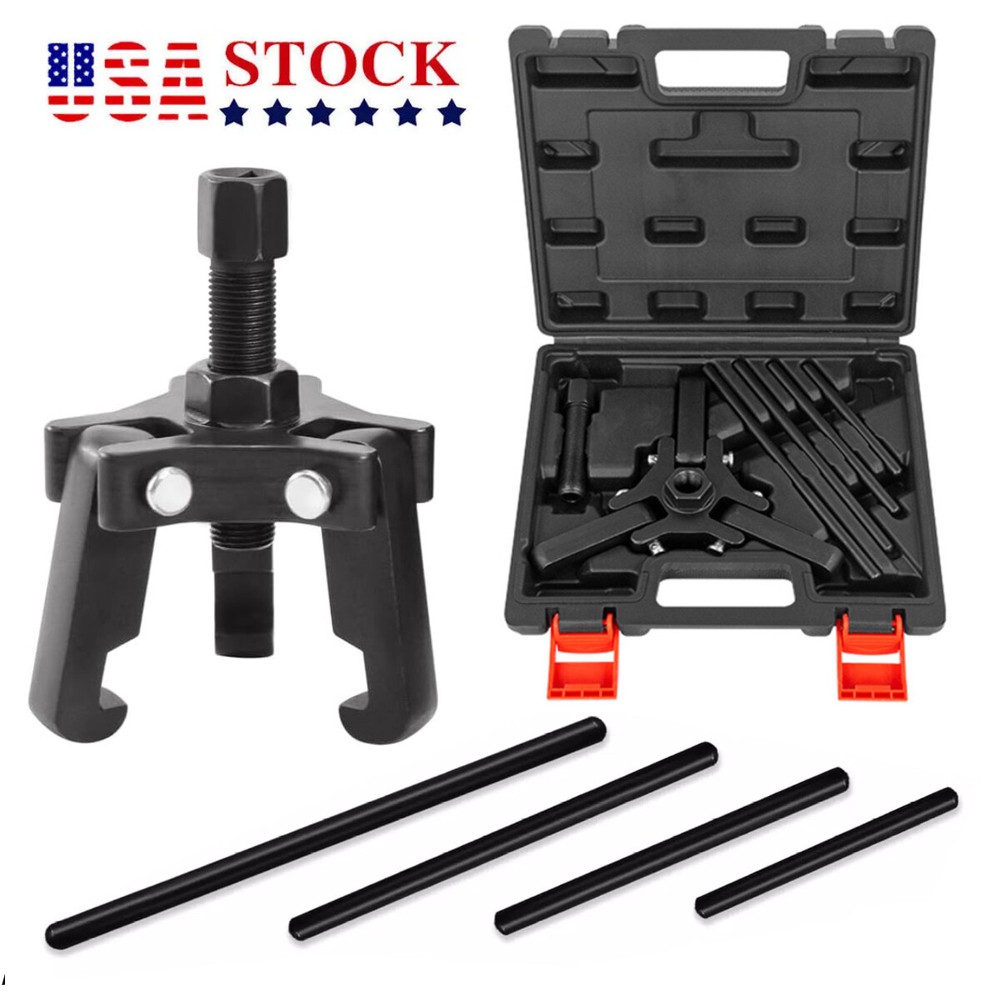 Harmonic Balancer Puller Kit, Adjustable 3-Jaw Puller for Removing Harmonic Damp