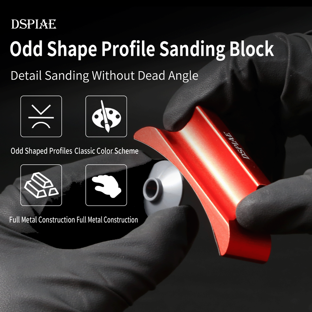 DSPIAE Aluminum Sanding Block AS-25 - US