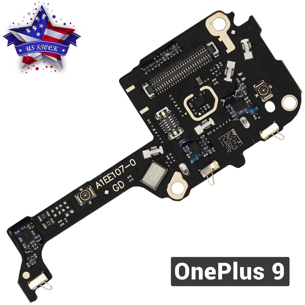 For OnePlus 9 Sub Board SIM Card Reader Holder Connector Microphone Replacement