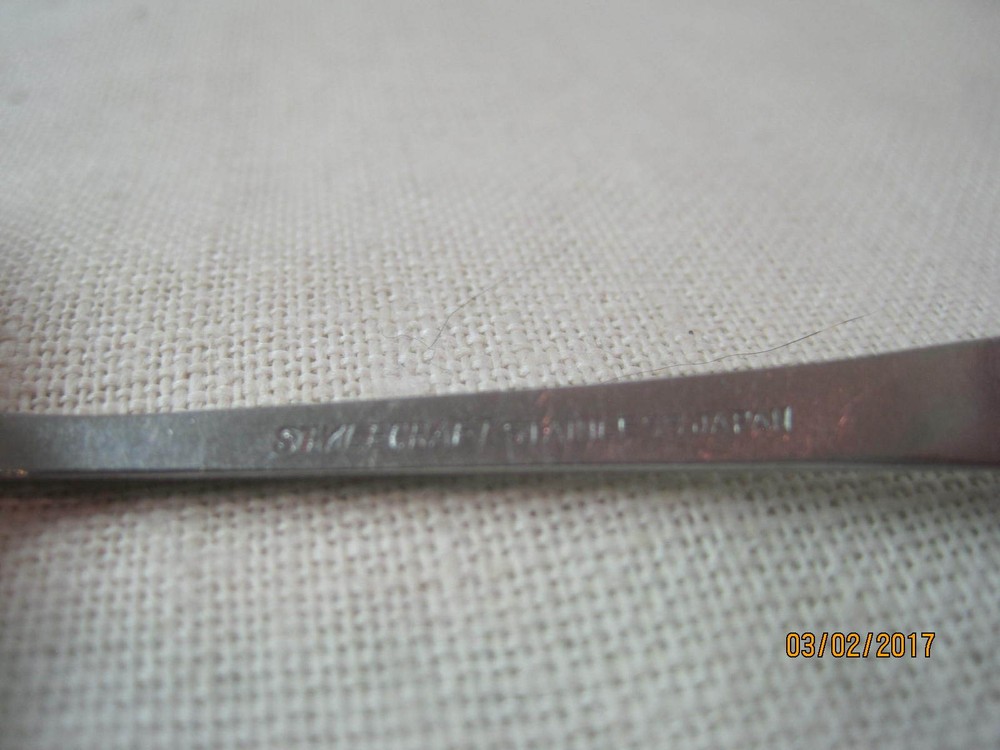 Vintage Japan Stylecraft stainless Teaspoon Unknown pattern