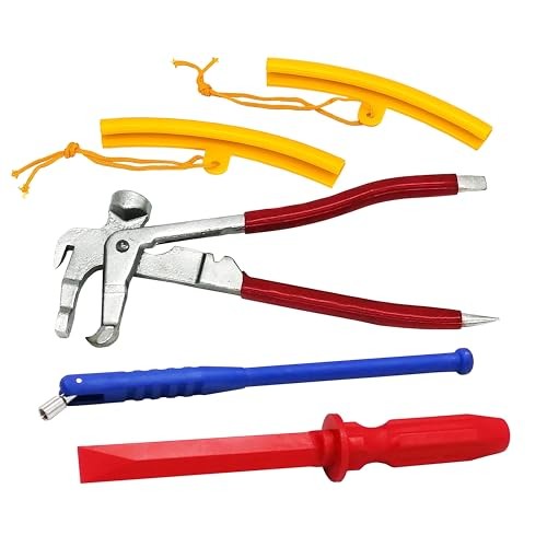 Professional Wheel Weight Tool Kit 4-Piece Set - Heavy Duty Rim Protector