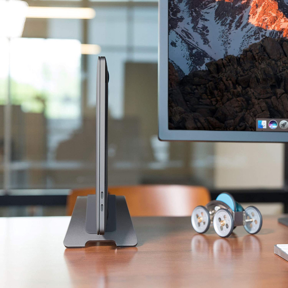 Bookarc for Macbook | Space-Saving Vertical Desktop Stand for Apple Notebooks (S
