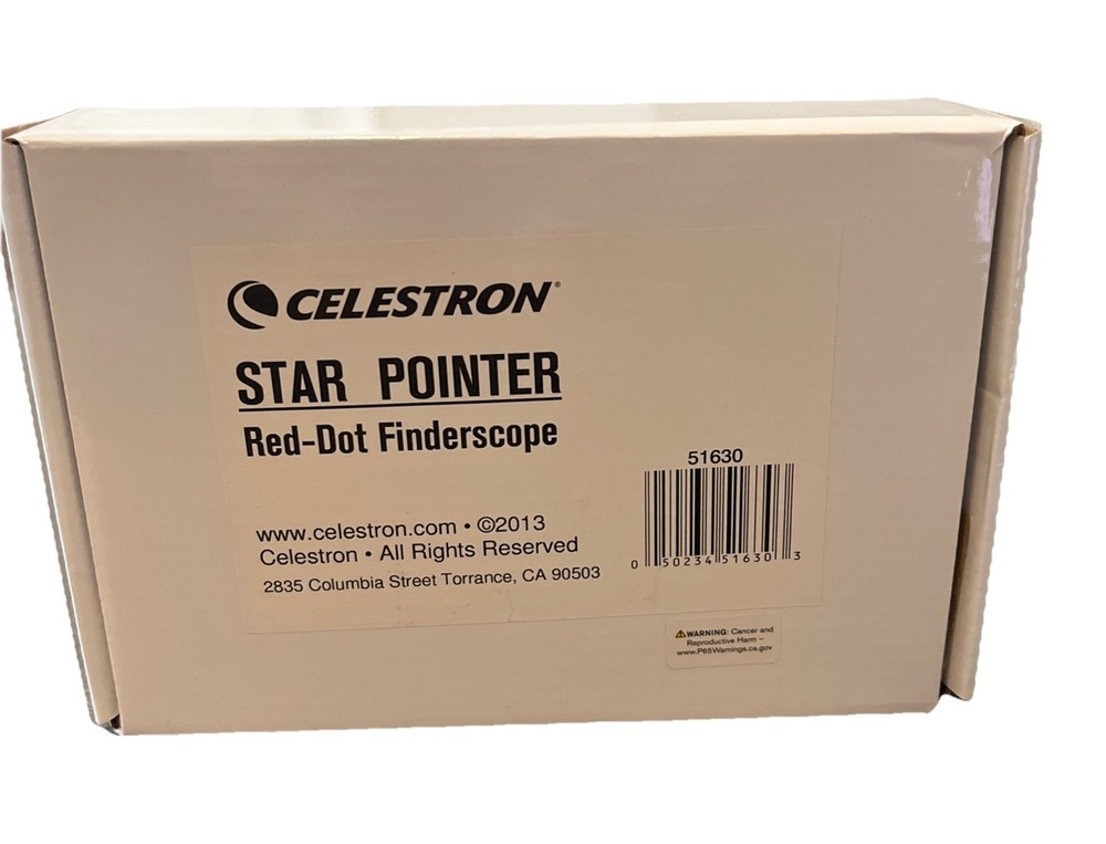 Celestron Star Pointer Red-Dot Finderscope Model 51630 Open Box