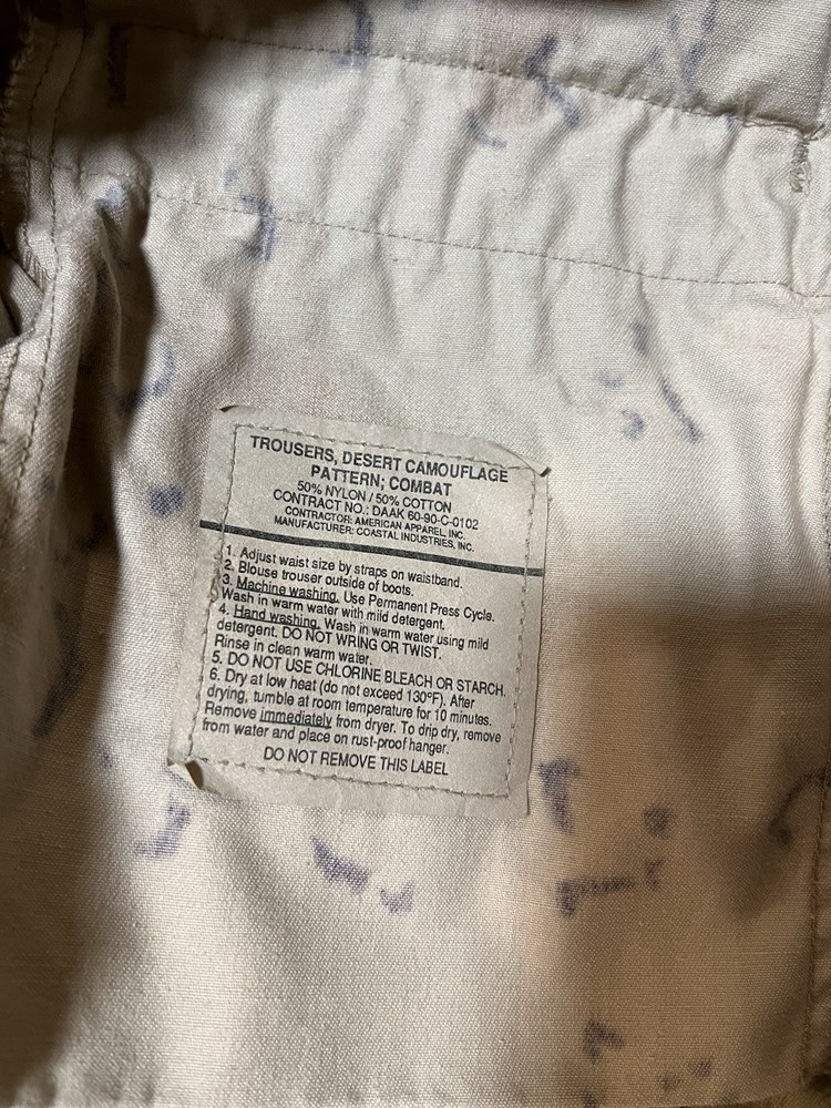 Extremely Rare Experimental OpFor Chocolate Chip Desert DBDU Desert Uniform