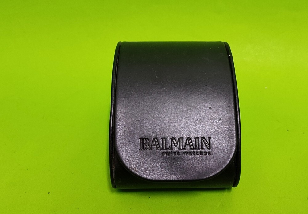 BALMAIN Watch Box Black Empty Case Elegant Presentation Storage Display Box