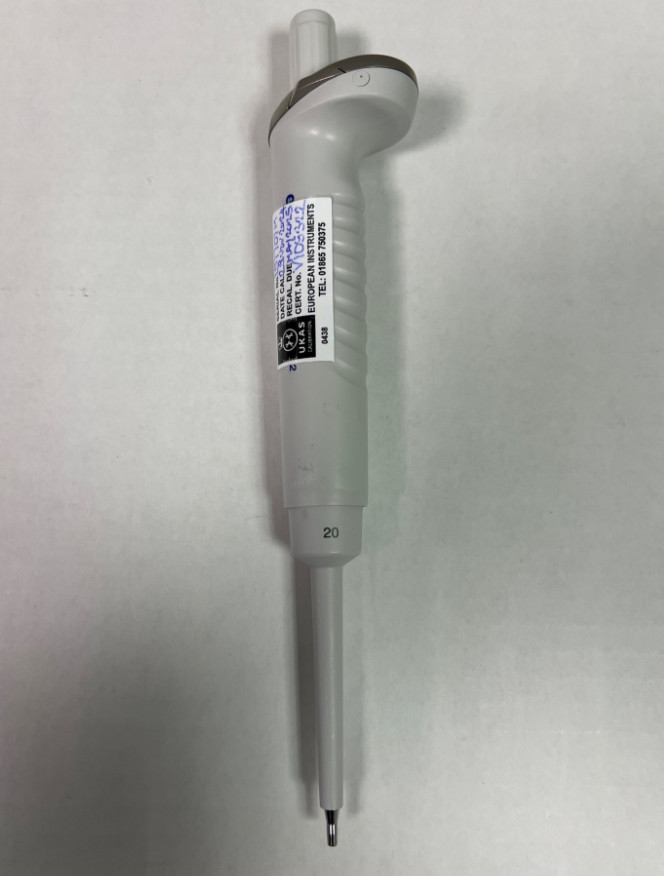 Eppendorf I51707M, Reference 2, 1-Channel 20uL Handheld Pippett - FREE SHIP