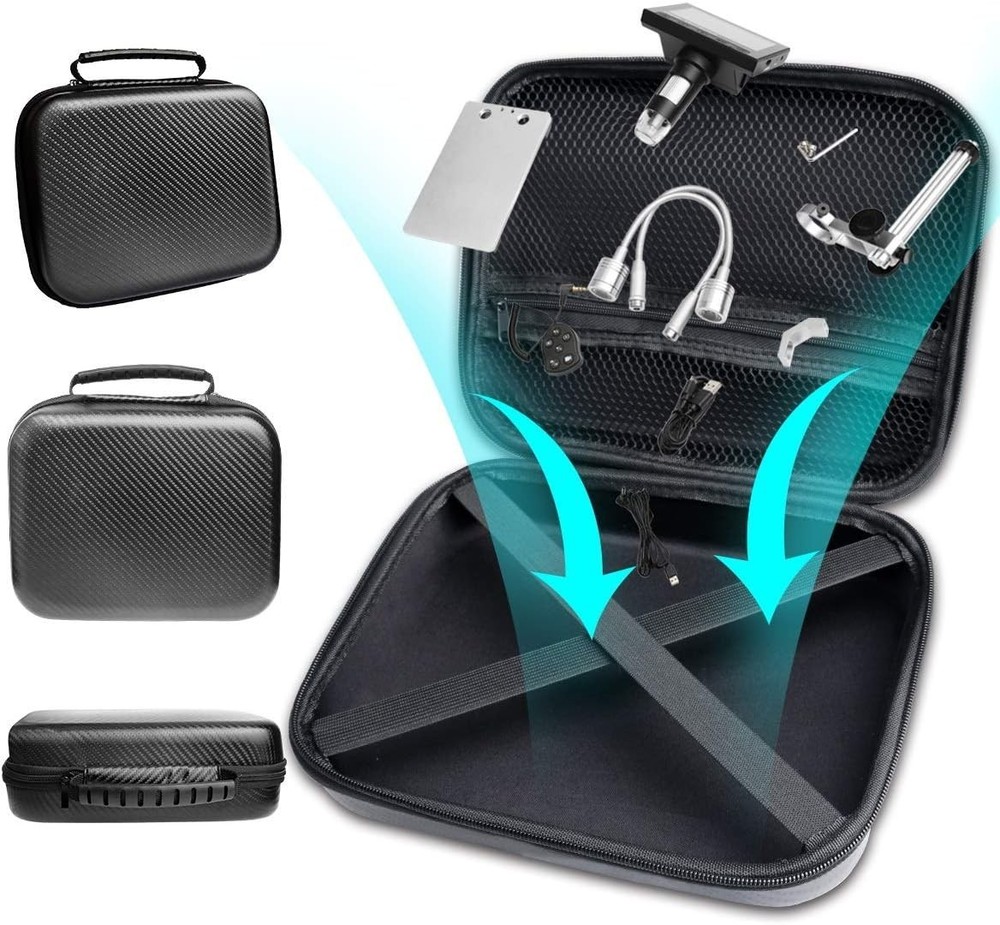 LCD Digital Microscope Carrying Case, Ultra Big Size Storage Bag Box for USB/...
