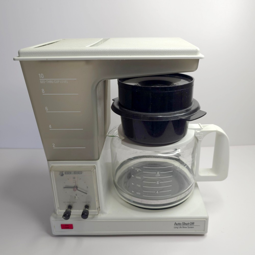 Vintage Black & Decker 10-cup Drip Coffee Maker Long Life Brew System READ