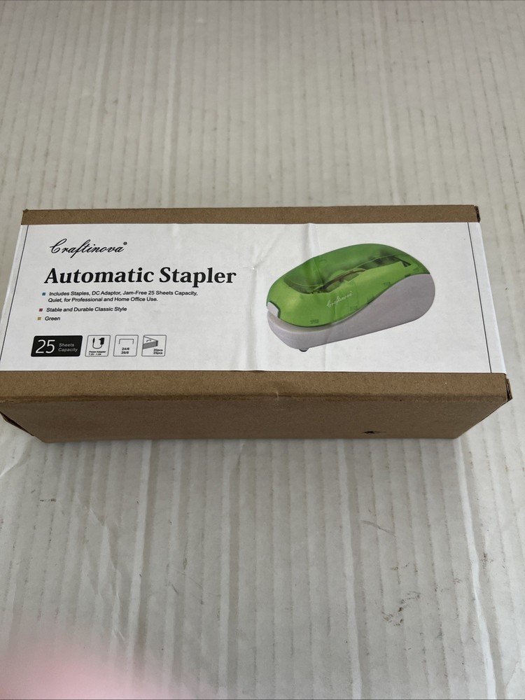 Craftinova Automatic Stapler, Include 2000 Staples and 1 Remover Palm Style