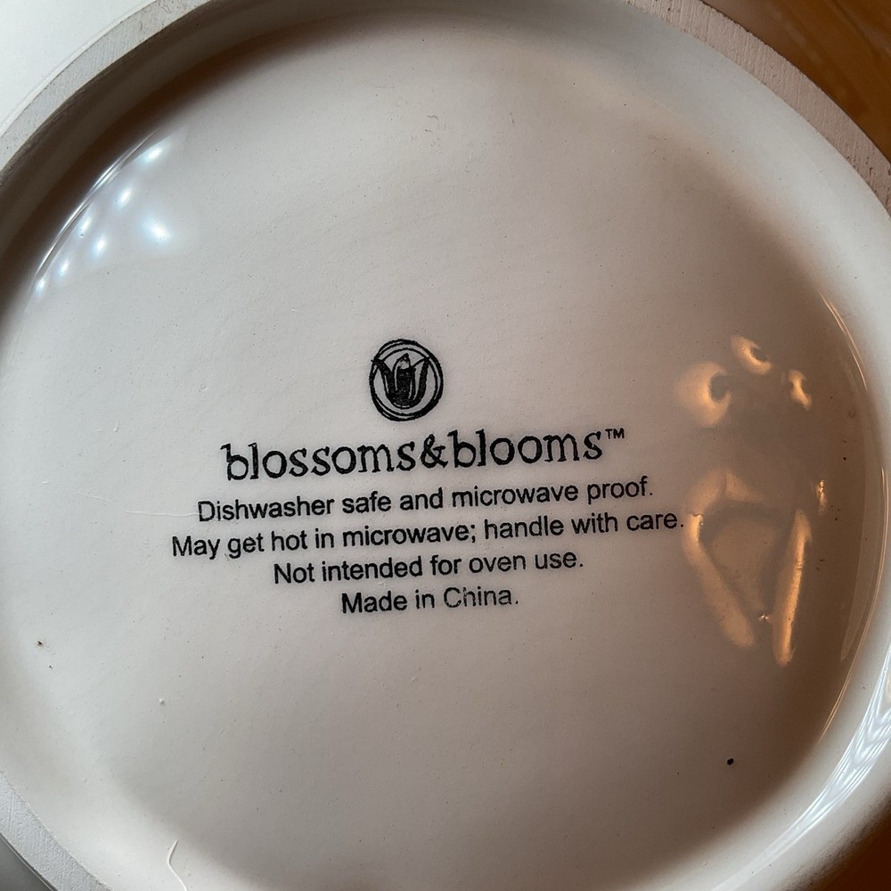Blossoms & Blooms Set of 3 Ceramic Bunny Rabbit Nesting Serving Bowls EASTER