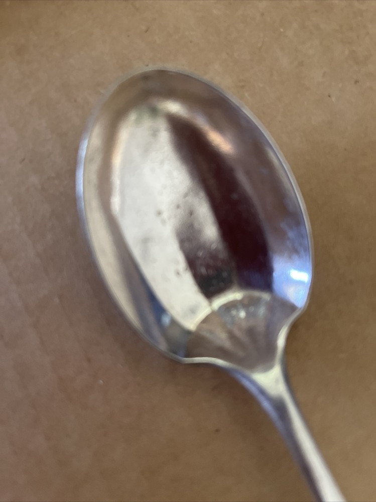 6” Community Plate Sugar Or Jam Spoon, Silver Plate,panelled
