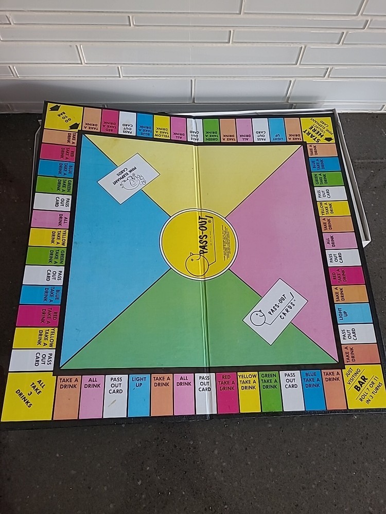 2 x 1990 Versions Pass Out Board Game by Frank Bresee Both COMPLETE