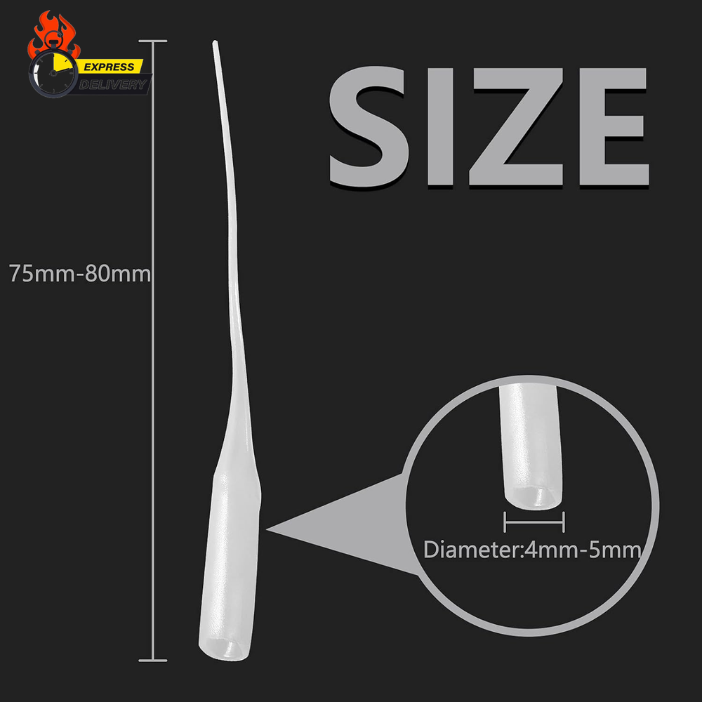 200Pcs Micro CA Glue Tips, Precision CA Applicator Tips Glue Tip Extender for DI