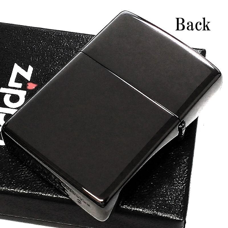 Zippo Moon Cat Black Silver Etching Engraving 1 Sided Processing Lighter JP