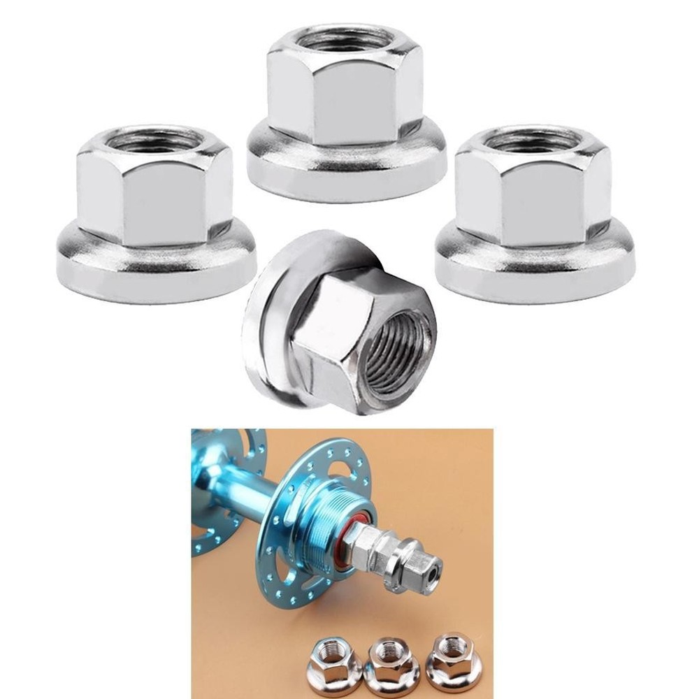 4Pcs M10 Foldable Wheel Hub Nuts MTB Hardware Bolts