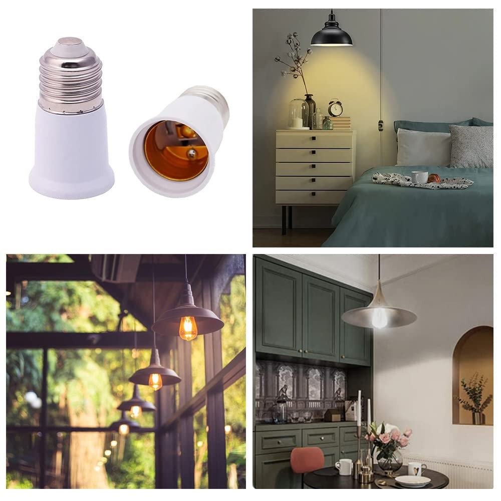 E26 Socket Extender - Standard Medium Base, 2.56 inch Extension Socket Adapte...