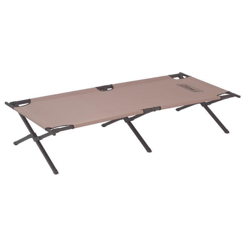 Durable Foldable Camping Cot Heavy-Duty Steel Frame Comfortable Support 300lbs
