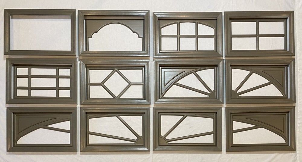 Terratone Amarr Garage Door Window Kit Short Panel Frame Insert Glass Options
