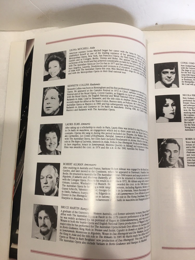 The Australian Opera Aida 1986 Program