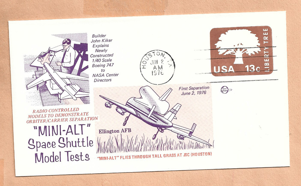 SPACE SHUTTLE MODEL TESTS JUN 2,1976 HOU  SPACE VOYAGE  COVER NASA