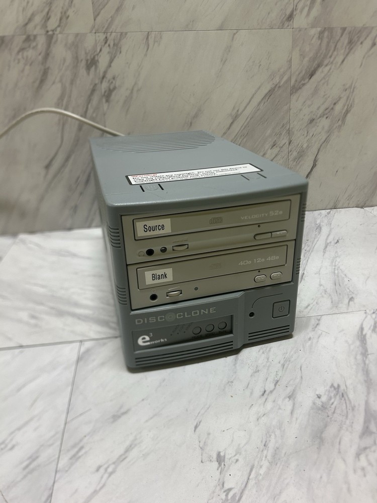 E3 Works Disc Clone CD Burner With Power Cord, Works