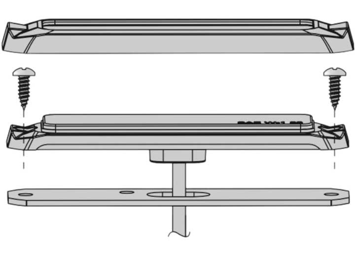 Arc Lighting BB6010C 4" Surface Mount LED Strobe Work Light Bar - Amber/Blue