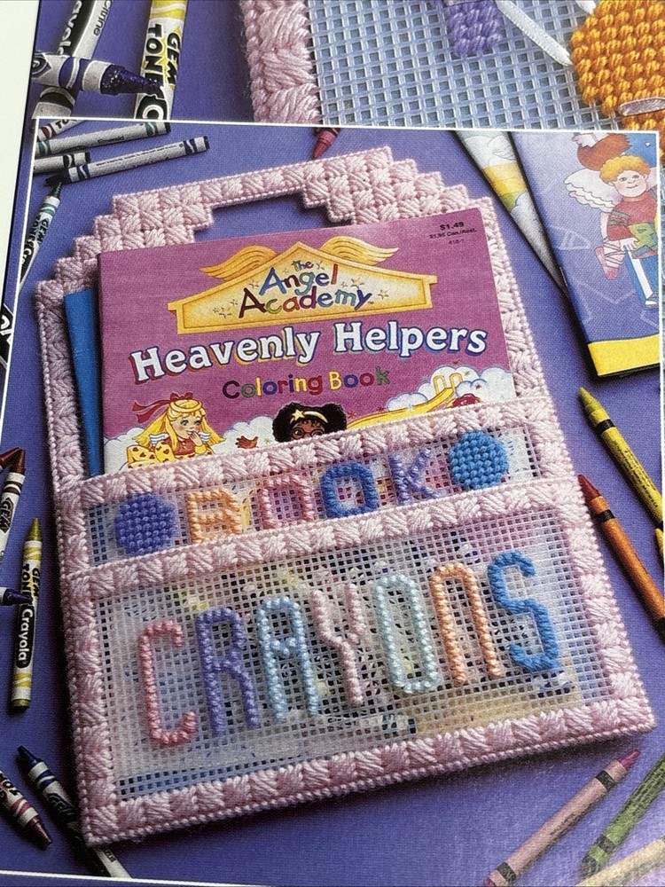 Color Time Tote Annie's Attic Plastic Canvas Pattern Page