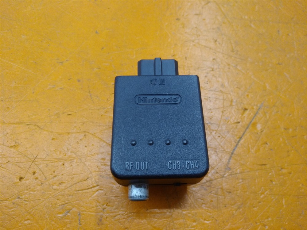 ⭐️⭐️⭐️⭐️⭐️ Nintendo 64 RF Module NUS-003 AV Converter Black