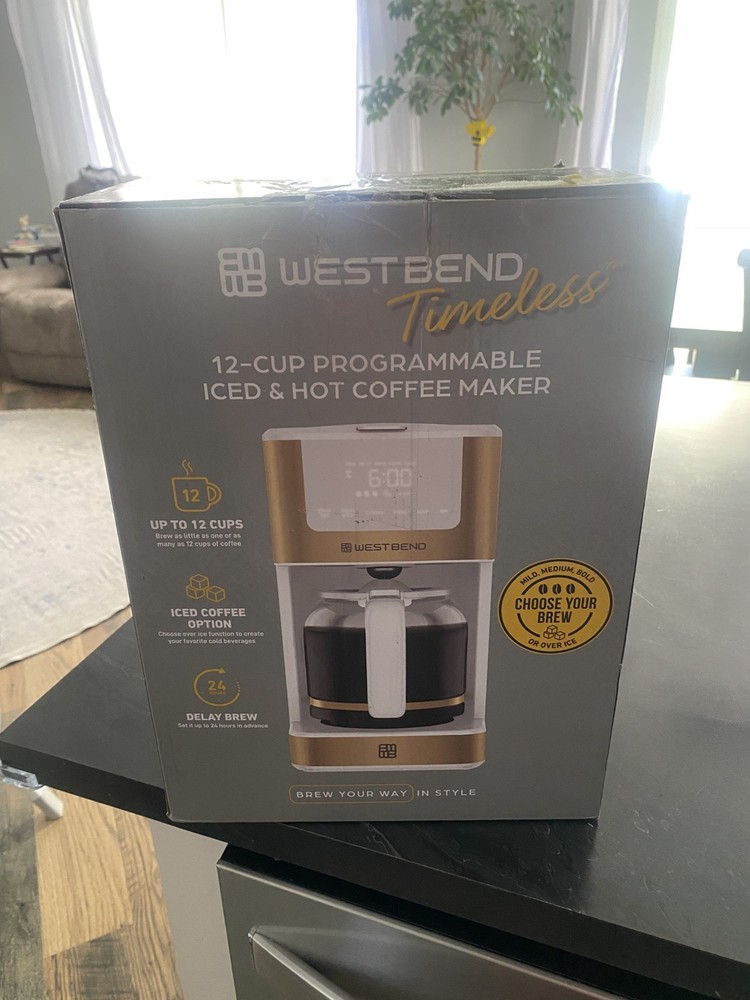 Westbend Timeless 12 Cup Programmable Iced& Hot Coffee Maker