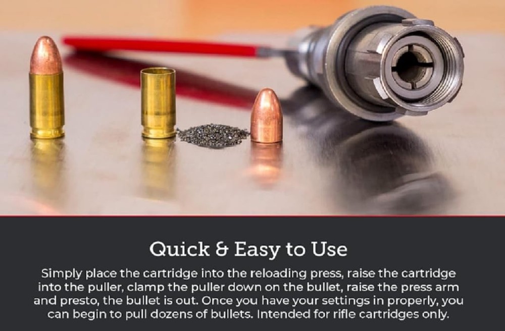 MILMUMU Reload Device Quick Pull Tool Press Brass Powder Cam Lock Puller 050095