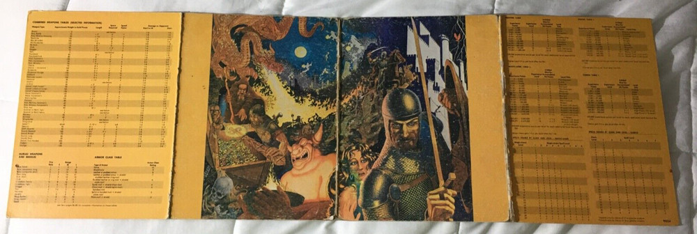 Advanced Dungeons & Dragons - Dungeon Masters Screen Quad-fold (#9024, 1979)